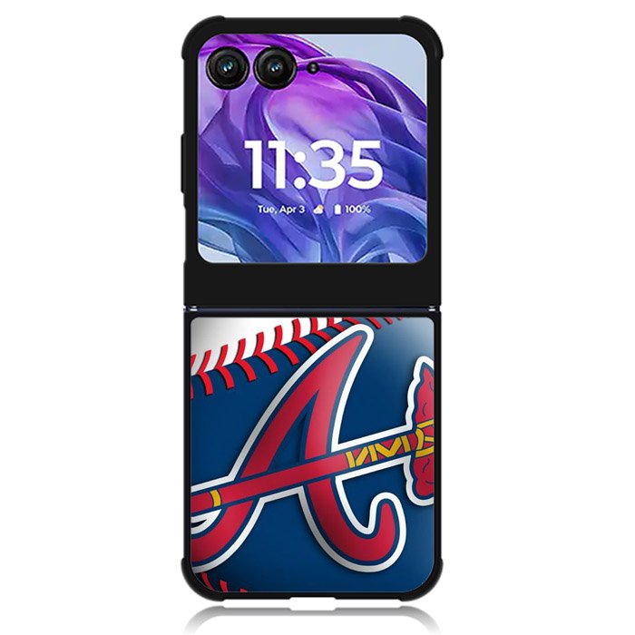 atlanta braves new logo Motorola Moto Razr Plus 2024 , Moto Razr+ 2024 Case