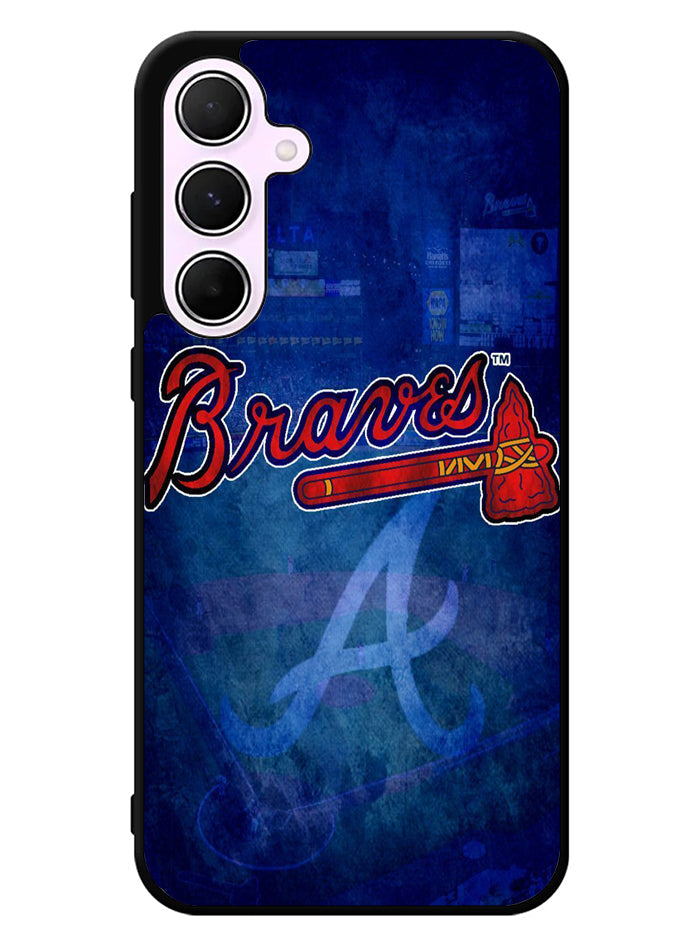 Atlanta braves wallpaper Samsung Galaxy A35 5G Case