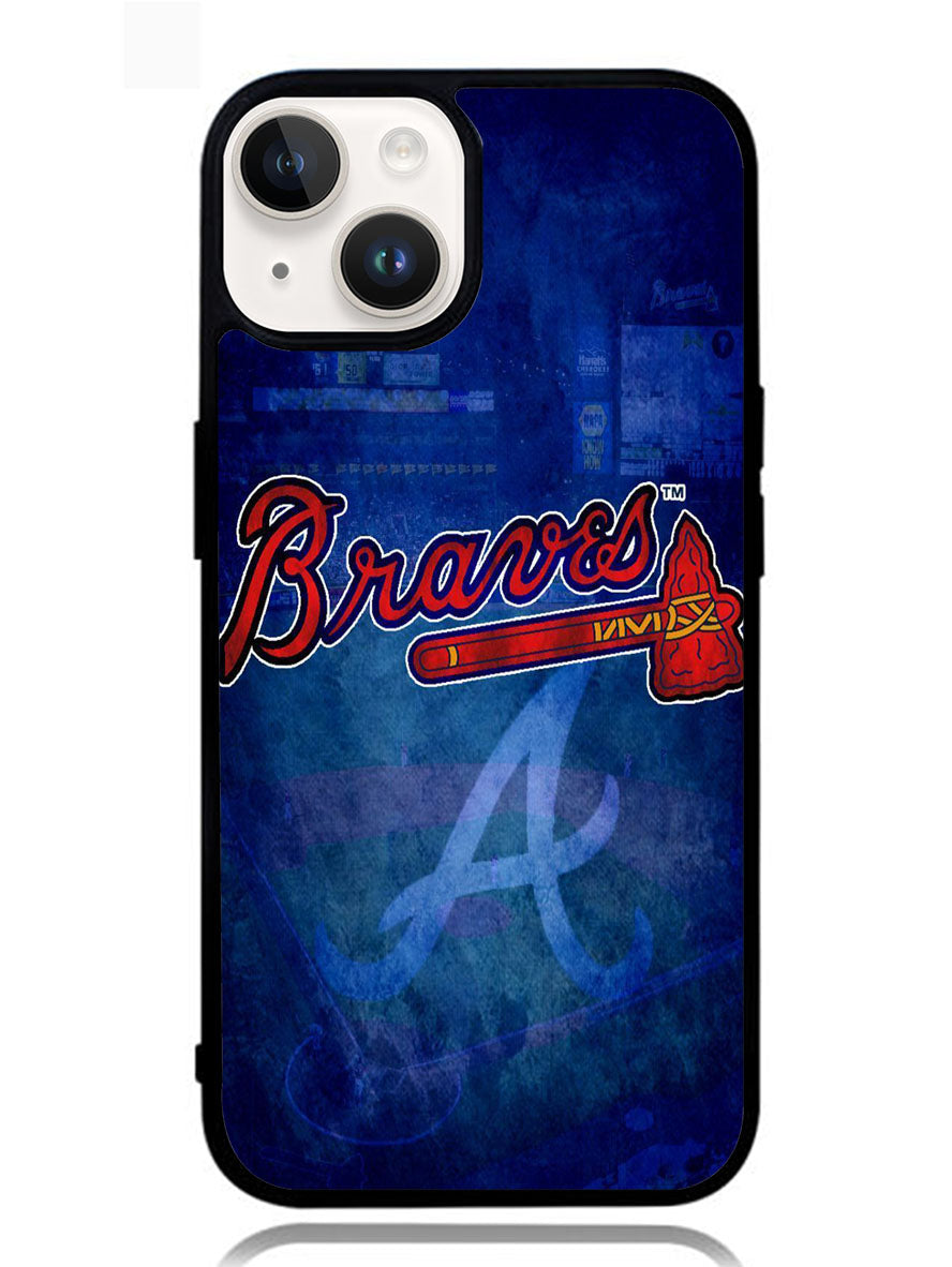 Atlanta braves wallpaper iPhone 14 Plus Case