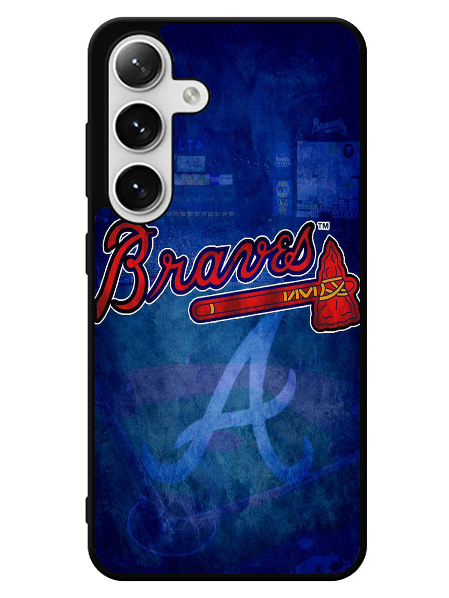 Atlanta braves wallpaper Samsung Galaxy S25 5G Case