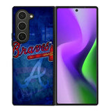 Atlanta braves wallpaper Samsung Galaxy Z Fold 6 Case