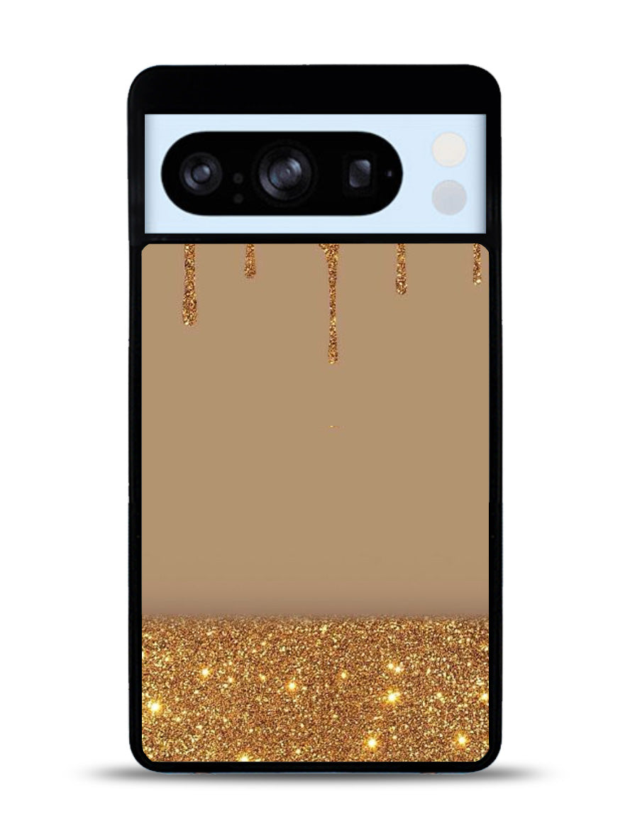 Dripping Gold Glitter Google Pixel 8 Pro Case QC4791