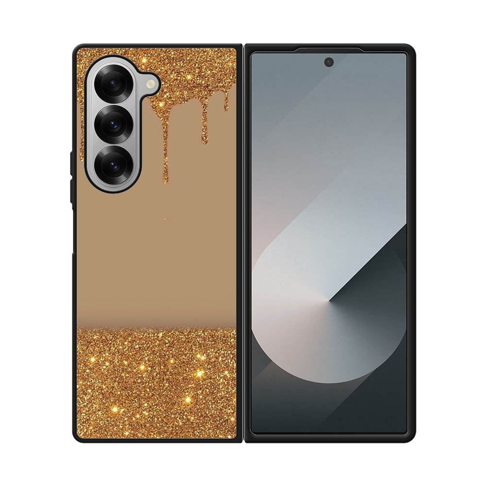 Dripping Gold Glitter Samsung Galaxy Z Fold 7 5G Case OV4791