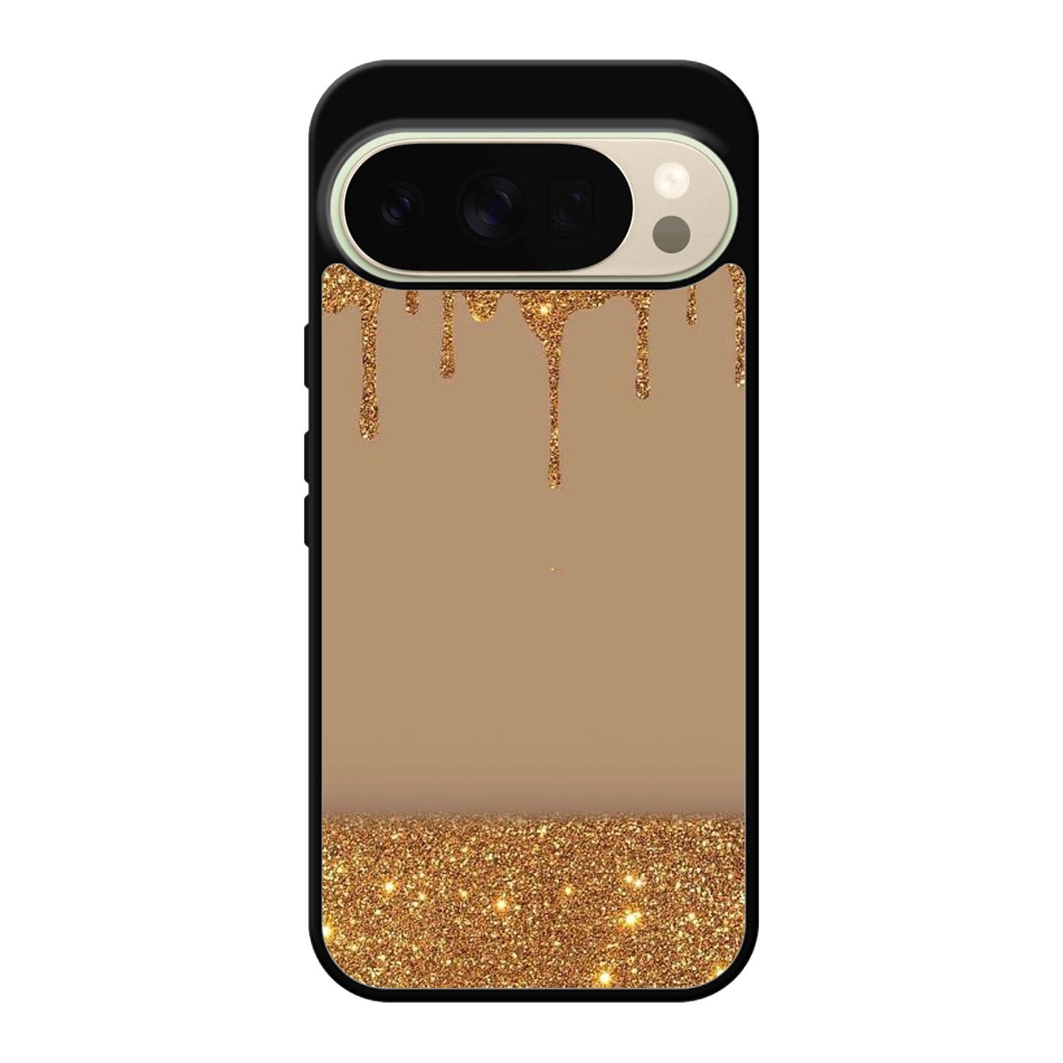 Dripping Gold Glitter Google Pixel 10 Pro Case OV4791