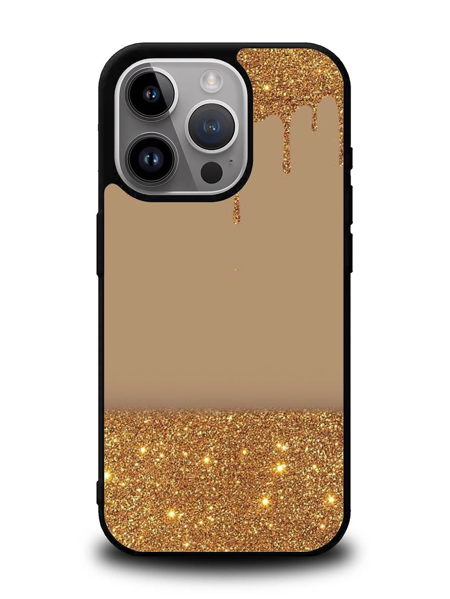 Dripping Gold Glitter iPhone 16 Pro Max Case OV4791