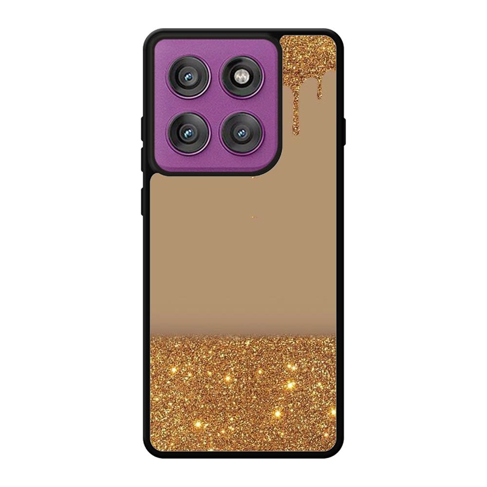 Dripping Gold Glitter Motorola Moto Edge 60 Pro Case OV4791