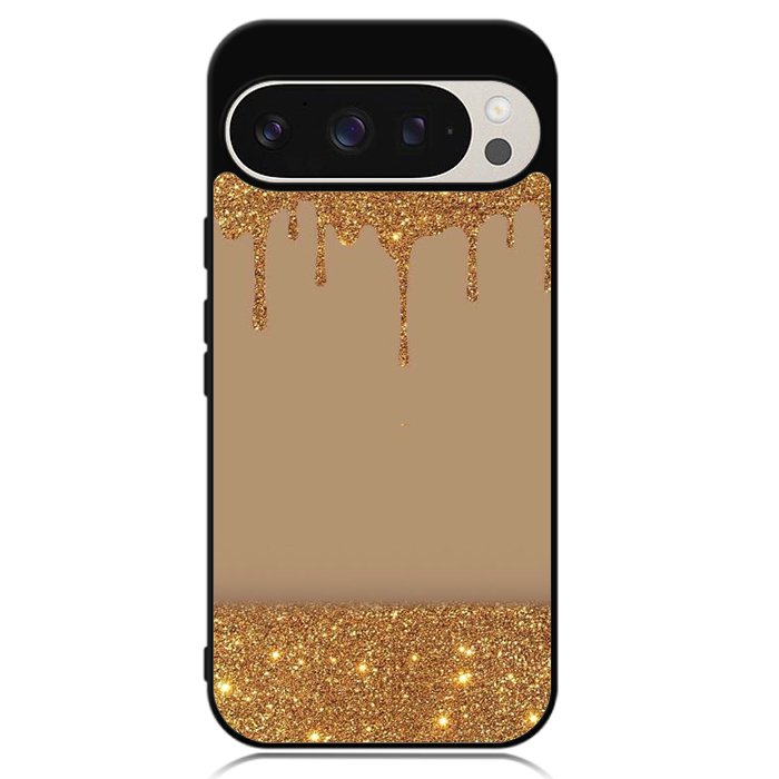 Dripping Gold Glitter Google Pixel 9 Pro XL Case OV4791