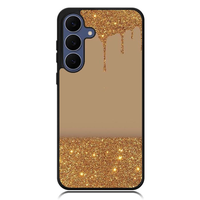 Dripping Gold Glitter Samsung Galaxy S25 FE Case OV4791