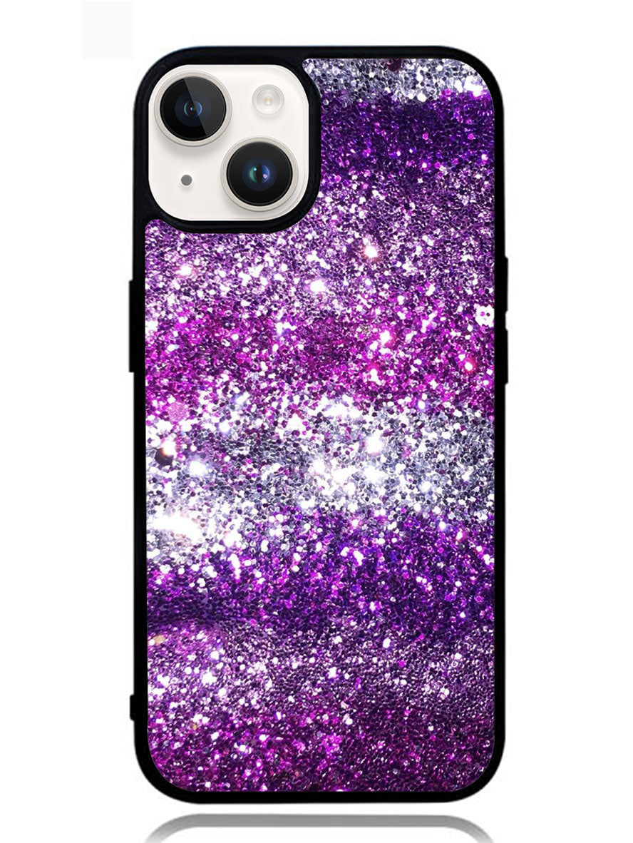 Pink Purple Silver Bling Sparkling Sparkles iPhone 14 Plus Case OV1119