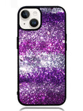 Pink Purple Silver Bling Sparkling Sparkles iPhone 14 Plus Case OV1119