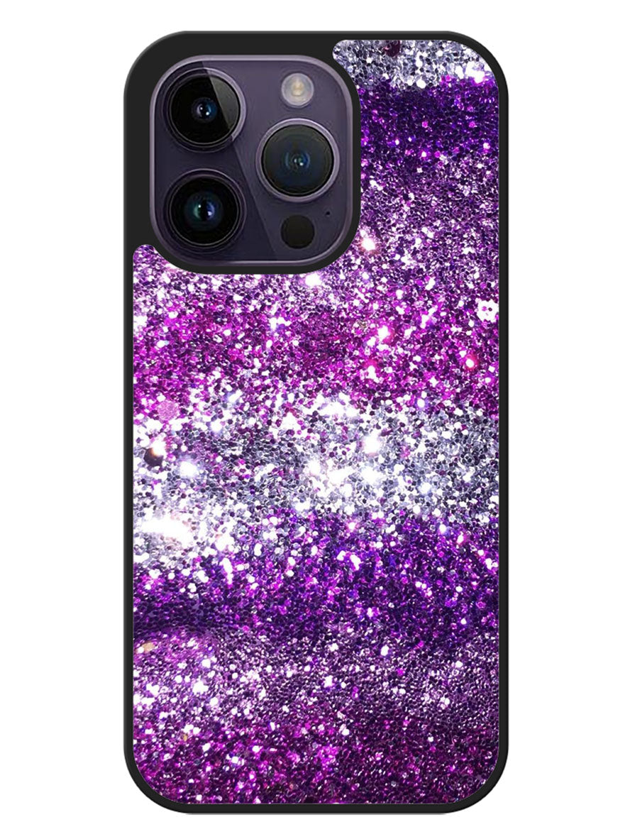 Pink Purple Silver Bling Sparkling Sparkles iPhone 14 Pro Max Case OV1119