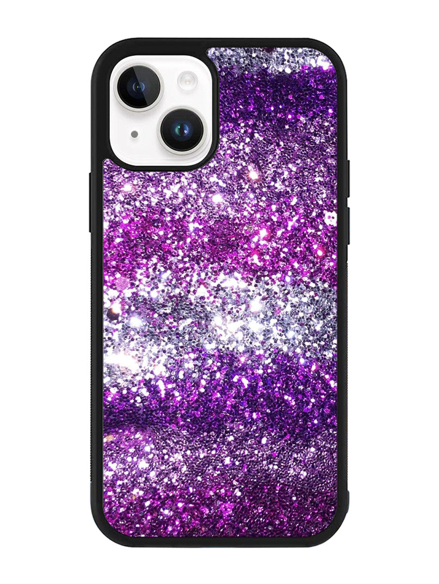 Pink Purple Silver Bling Sparkling Sparkles iPhone 15 Plus Case OV2916