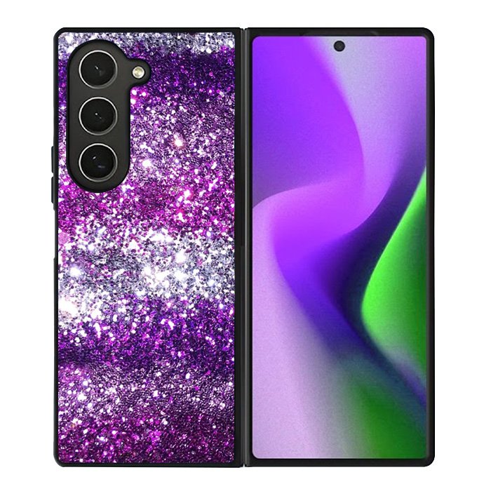 Pink Purple Silver Bling Sparkling Sparkles Samsung Galaxy Z Fold 6 Case