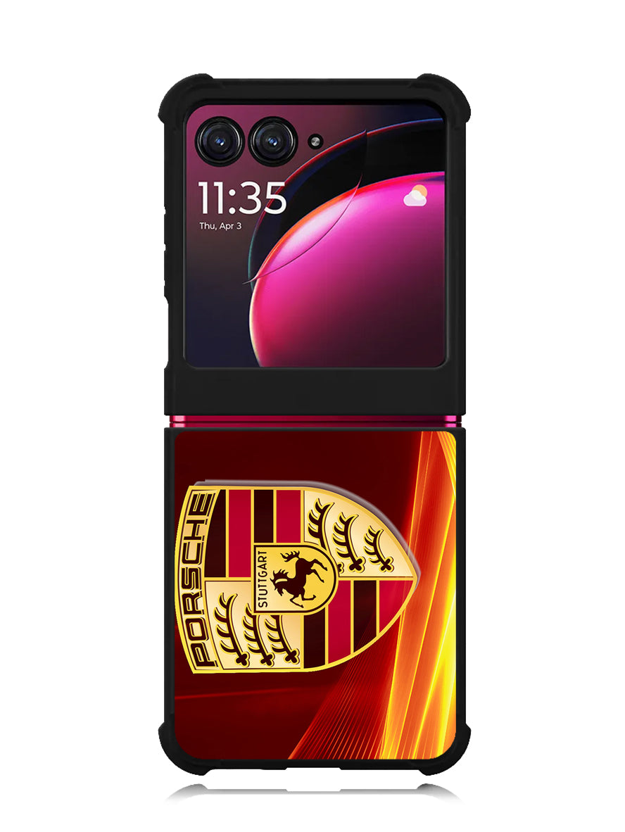Porsche Fire Logo Motorola Moto Razr Plus 2023 , Moto Razr+ 2023 Case OV2842