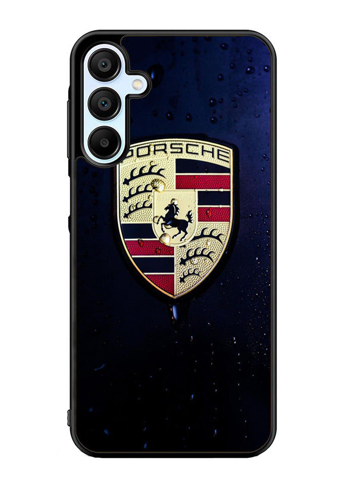 Porsche Logo Blue Background Samsung Galaxy A35 5G Case OV2844