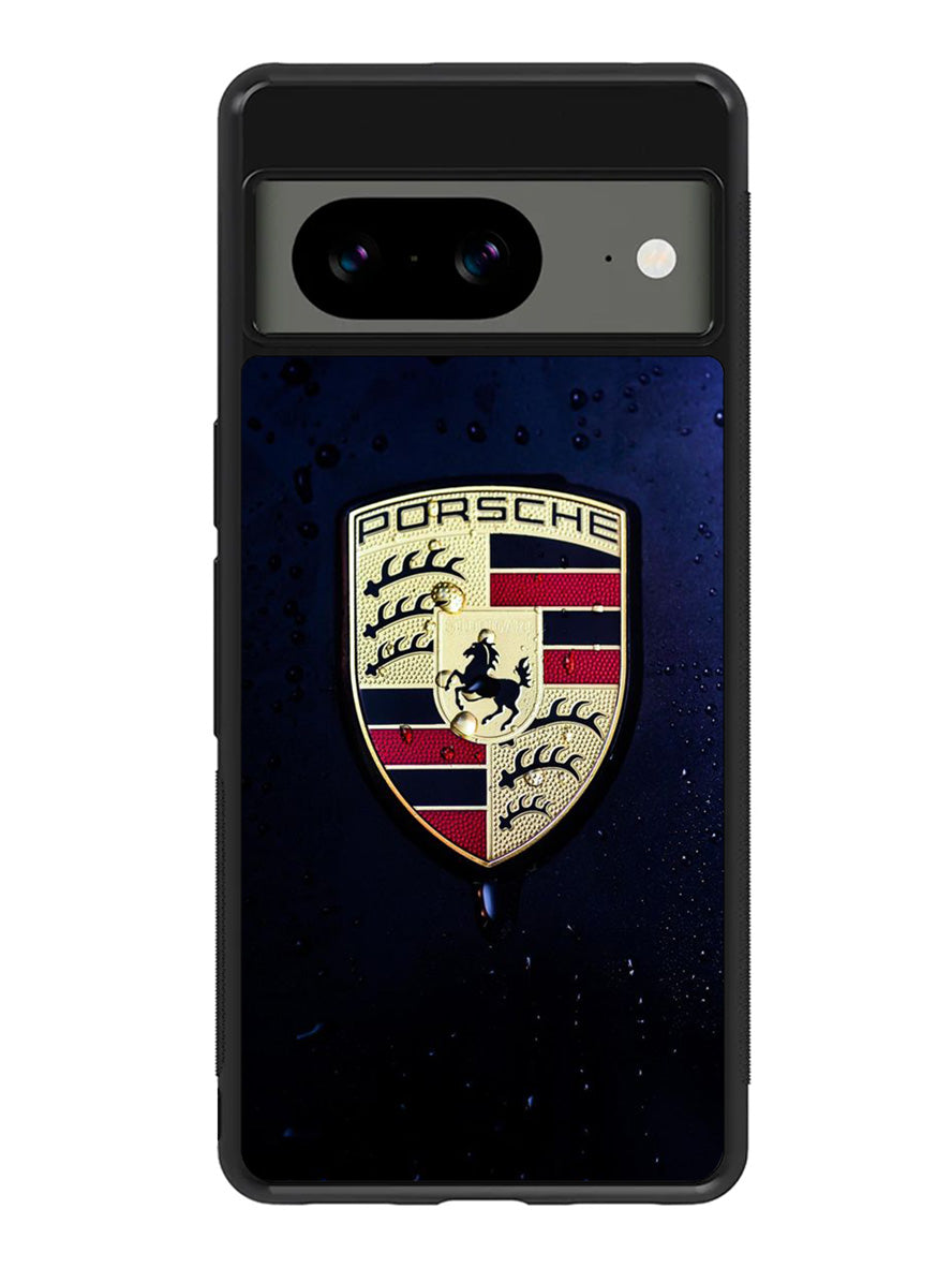 Porsche Logo Blue Background Google Pixel 8 Case QC2844