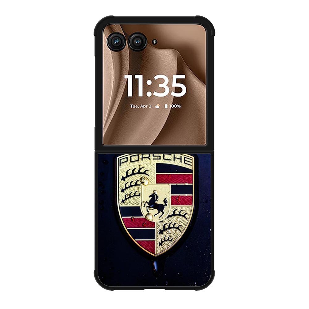 Porsche Logo Blue Background Motorola Moto RAZR Plus 2025 Case OV2844
