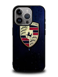 Porsche Logo Blue Background iPhone 14 Pro Max Case QC2844