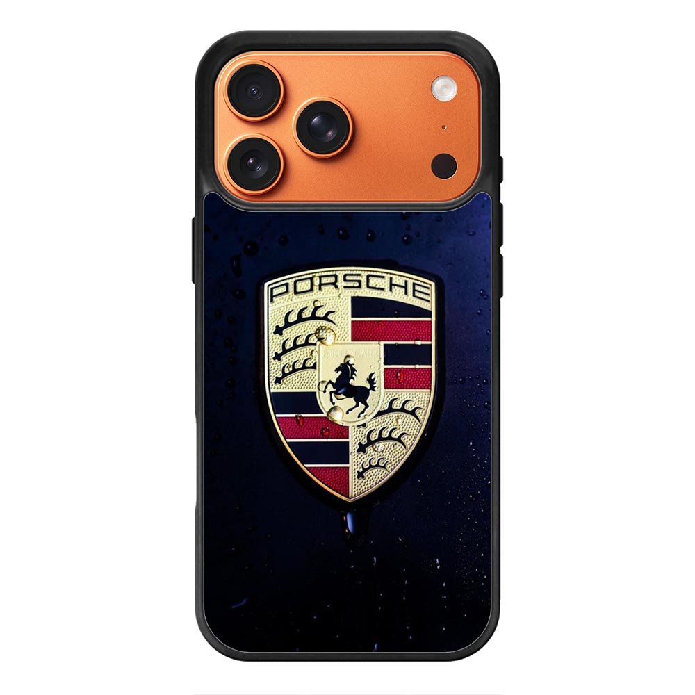 Porsche Logo Blue Background iPhone 17 Pro Max Case OV2844