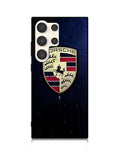 Porsche Logo Blue Background Samsung Galaxy S23 Ultra 5G Case QC2844