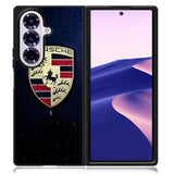 Porsche Logo Blue Background Samsung Galaxy Z Fold 7 Case OV2844