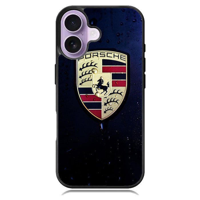 Porsche Logo Blue Background iPhone 17 Case OV2844
