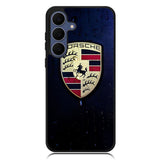 Porsche Logo Blue Background Samsung Galaxy S25 FE Case OV2844