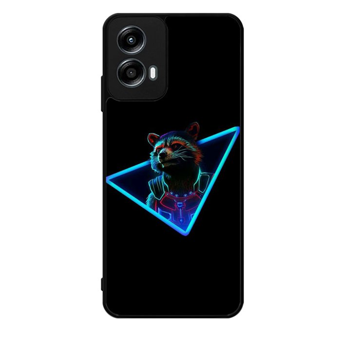 Rocket Raccoon Neon Motorola Moto G Play 2024 Case OV1920