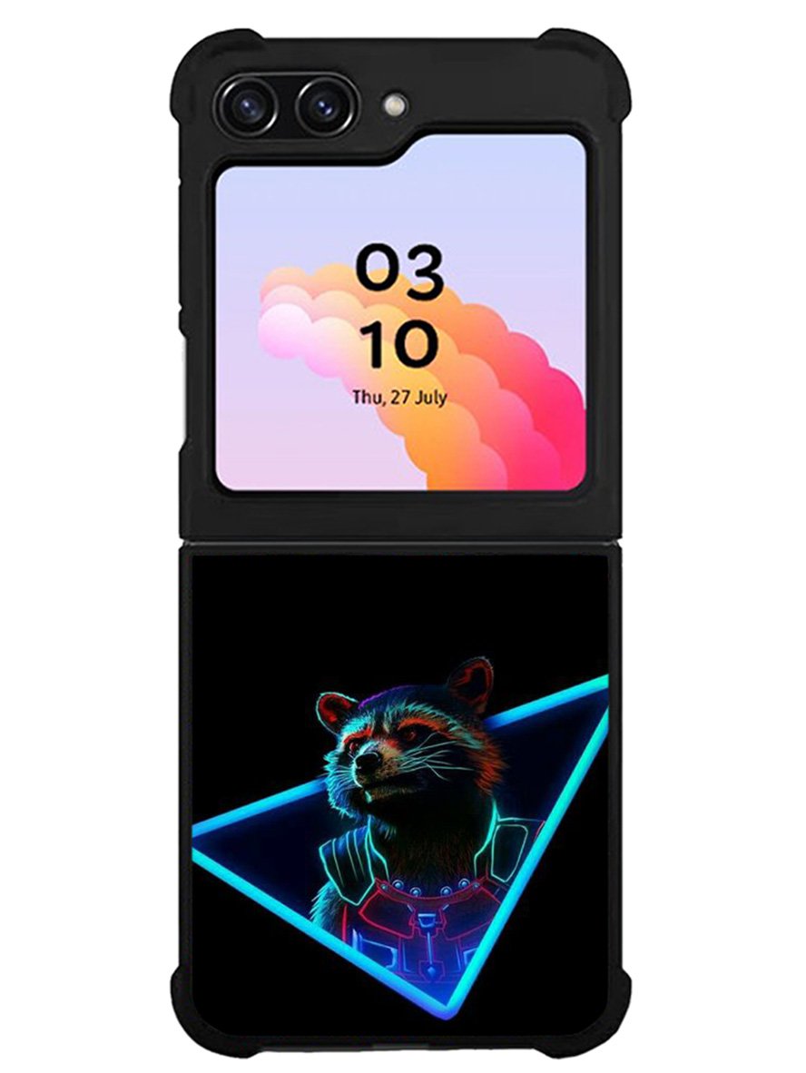 Rocket Raccoon Neon Samsung Galaxy Z Flip 5 5G 2023 Case OV1920
