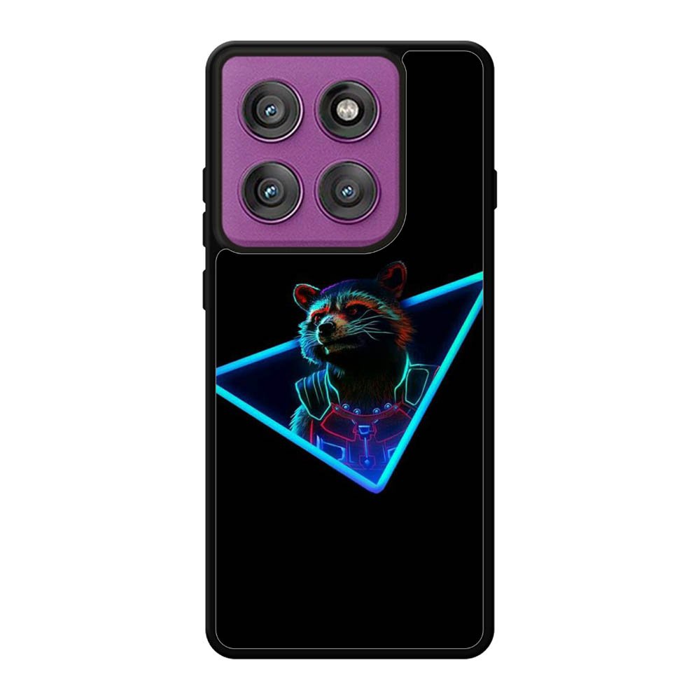 Rocket Raccoon Neon Motorola Moto Edge 60 Pro Case QC1920