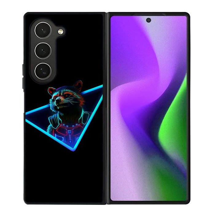 Rocket Raccoon Neon Samsung Galaxy Z Fold 6 5G 2024 Case OV1920