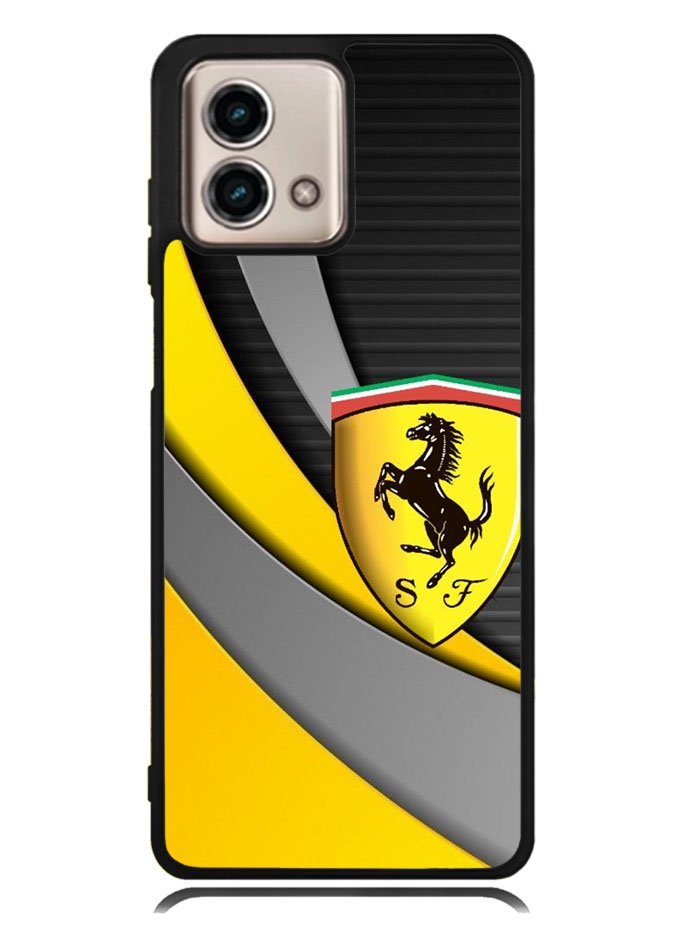 Yellow Ferrari Logo Motorola Moto G Stylus 5G 2023 Case OV1921