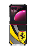 Yellow Ferrari Logo Motorola Moto Razr Plus 2023 , Moto Razr+ 2023 Case OV1921
