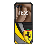 Yellow Ferrari Logo Motorola Moto RAZR Plus 2025 Case OV1921