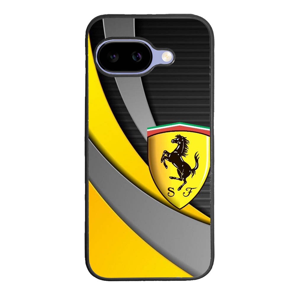 Yellow Ferrari Logo Google Pixel 10A Case QC1921