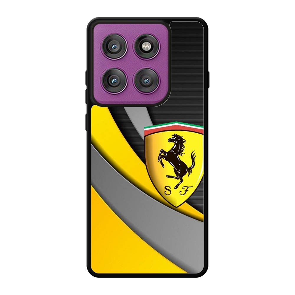Yellow Ferrari Logo Motorola Moto Edge 60 Pro Case QC1921