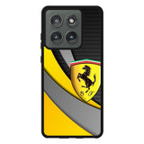 Yellow Ferrari Logo Motorola Moto Edge 2025 Case QC1921