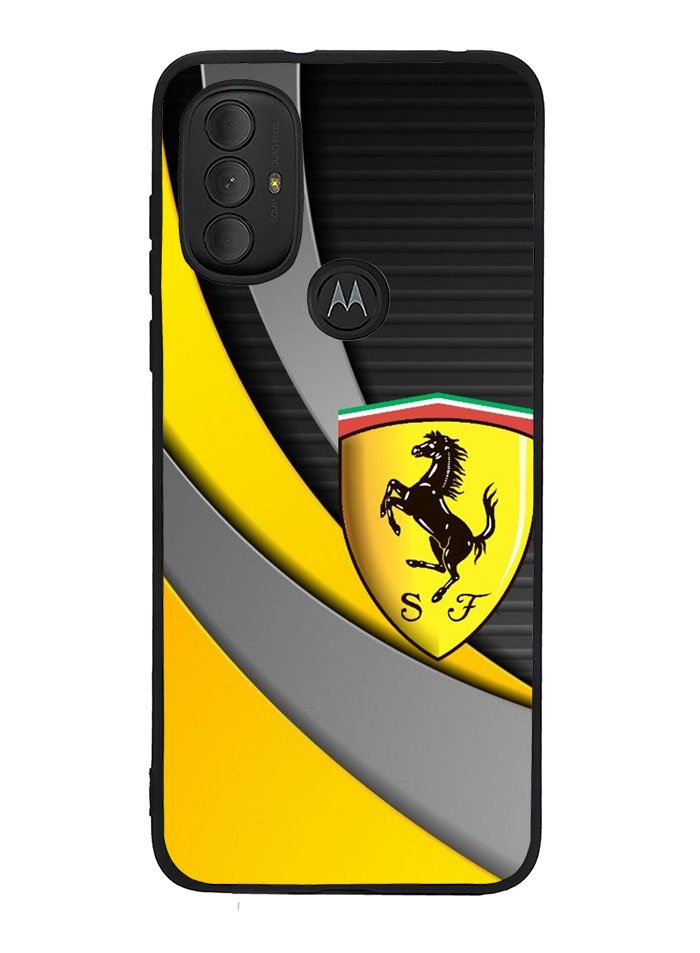 Yellow Ferrari Logo Motorola Moto G Pure 2021 , Moto G Power 2022 Case OV1921