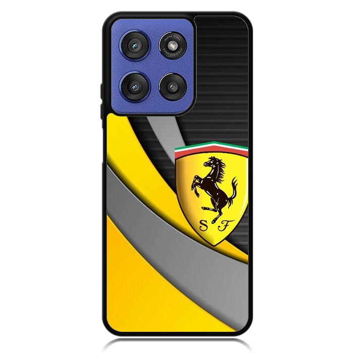 Yellow Ferrari Logo Motorola Moto G Stylus 5G 2025 Case OV1921
