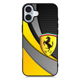 Yellow Ferrari Logo iPhone 16 Case QC1921