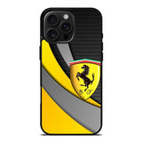 Yellow Ferrari Logo iPhone 16 Pro Case OV1921