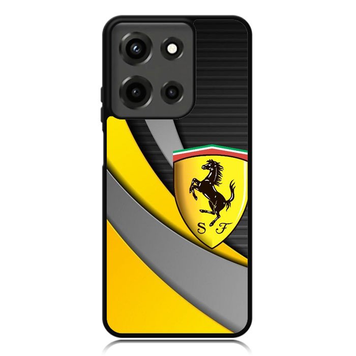 Yellow Ferrari Logo Motorola Moto G 5G 2025 Case OV1921