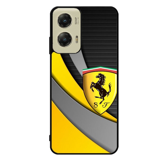 Yellow Ferrari Logo Motorola Moto G Stylus 5G 2024 Case OV1921