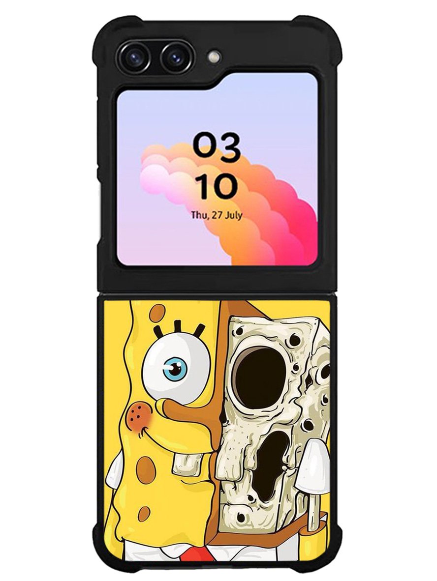 Spongebob Cartoon Skeletoon Samsung Galaxy Z Flip 5 5G 2023 Case OV7880