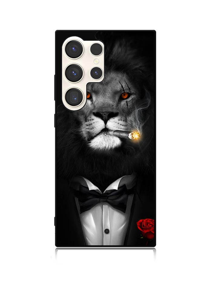 Big Boss Lion Flower Samsung Galaxy S25 Ultra 5G Case QC8530