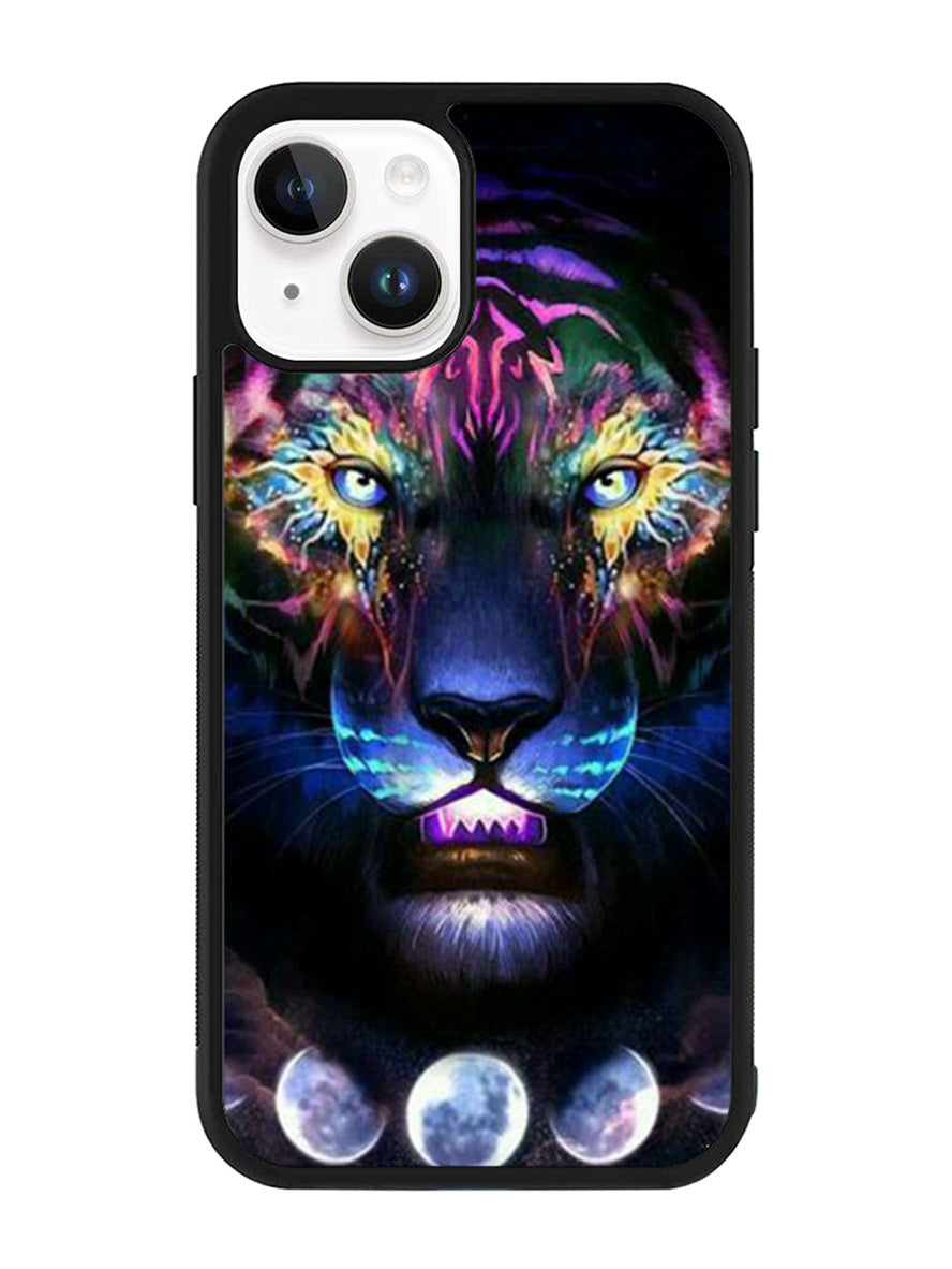 Tiger Neon iPhone 14 Plus Case QC7776