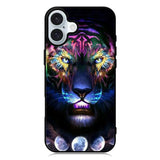 Tiger Neon iPhone 16 Case QC7776