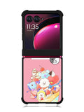 BTS BT21 Pink Cute Motorola Moto Razr Plus 2023 , Moto Razr+ 2023 Case OV4309