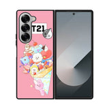 BTS BT21 Pink Cute Samsung Galaxy Z Fold 7 5G Case OV4309