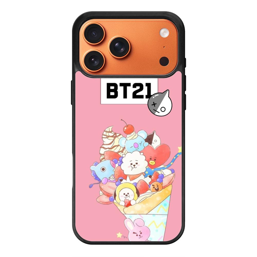 BTS BT21 Pink Cute iPhone 17 Pro Max Case OV4309
